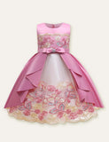 Embroidered Mesh Party Dress - CCMOM