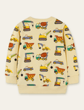 Engineering Vehicle Full Printed Sweatshirt - CCMOM