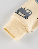 Engineering Vehicle Printed Long-Sleeved Sweatshirt - CCMOM