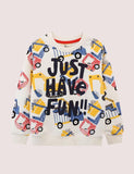 Engineering Vehicle Printed Sweatshirt - CCMOM