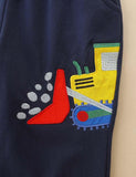 Excavator Appliqu¡§| Embroidery Sweatpants - CCMOM