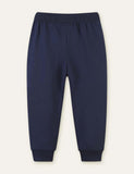 Excavator Appliqu¡§| Embroidery Sweatpants - CCMOM