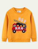 Excavator Appliqu¡§| Sweatshirt - CCMOM