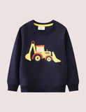 Excavator Appliqu¡§| Sweatshirt - CCMOM