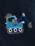 Excavator Embroidery Shorts - CCMOM