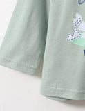 Excavator Printed Long-Sleeved T-shirt - CCMOM