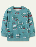 Excavator Printed Sweatshirt - CCMOM
