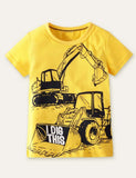 Excavator Printed T-shirt - CCMOM