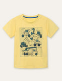 Excavator Printed T-shirt - CCMOM