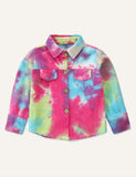 Tie-Dyed Denim Coat