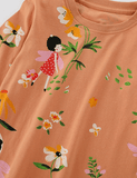 Fairy and Flower Printed Long-Sleeve Set - CCMOM