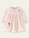 Fairy Printed Long-Sleeved Dress - CCMOM