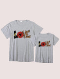 Family Matching Love Appliqu¡§| Short Sleeves T-shirt - CCMOM