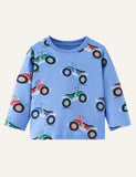 Motorcycle Full Print Long Sleeve T-shirt