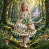 Lucky Sale-Children's Bookstore Angel Castle Mushroom Animal Garden Dress