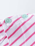 Flamingo Striped Appliqu¡§| Dress - CCMOM