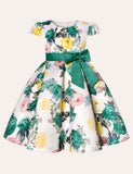 Floral Bow Party Dress - CCMOM