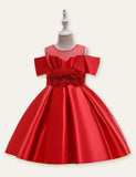 Floral Bow Party Dress - CCMOM
