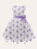 Floral Embroidered Mesh Dress - CCMOM