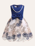 Floral Embroidered Party Dress - CCMOM