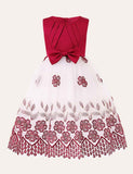Floral Embroidered Party Dress - CCMOM