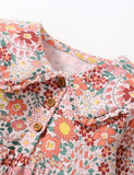 Floral Full Printed Long Sleeve Dress - CCMOM