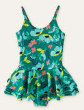 Floral Printed One-Piece Swimsuit - CCMOM