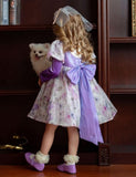 Floral Printed Puff Sleeve Dress - CCMOM