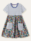 Floral Printed Striped Dress