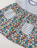 Floral Printed Striped Dress - CCMOM
