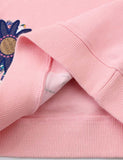 Floral Rabbit Butterfly Appliqu¡§| Sweatshirt - CCMOM
