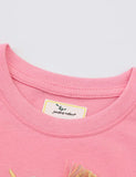 Floral Unicorn Appliqu¡§| T-shirt - CCMOM