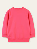 Flower Embroidered Elephant Appliqu¡§| Sweatshirt - CCMOM