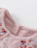 Flower Embroidered Mesh Dress - CCMOM