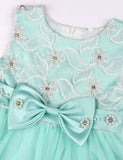 Flower Embroidered Mesh Party Dress - CCMOM