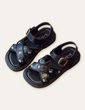 Flower Embroidered Sandals - CCMOM