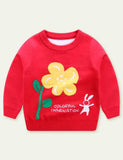 Flower Jacquard Sweater - CCMOM