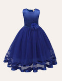 Flower Mesh Party Dress - CCMOM