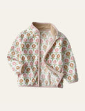 Flower Polar Fleece Jacket - CCMOM