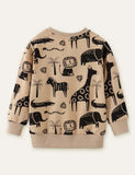 Forest Animal Printed Sweatshirt - CCMOM