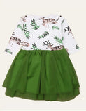 Forest Green Tulle Dress - CCMOM