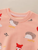 Fox Hedgehog Printed Sweatshirt - CCMOM