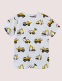 Full Printed Engineering Vehicle Education T-shirt - CCMOM