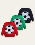 Funny Sequined Football Variable Pattern Sweatshirt - CCMOM