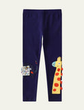 Giraffe Appliqu¡§| Knitted Leggings