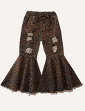 Girl Color Bell-Bottom Pants - CCMOM