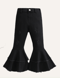 Girl Color Bell-Bottom Pants - CCMOM