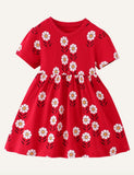 Girl Cute Short Sleeve Dress - CCMOM
