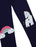 Girl's Cute Patch Trousers - CCMOM