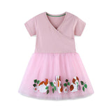 Girls' Embroidered Princess Dress - CCMOM